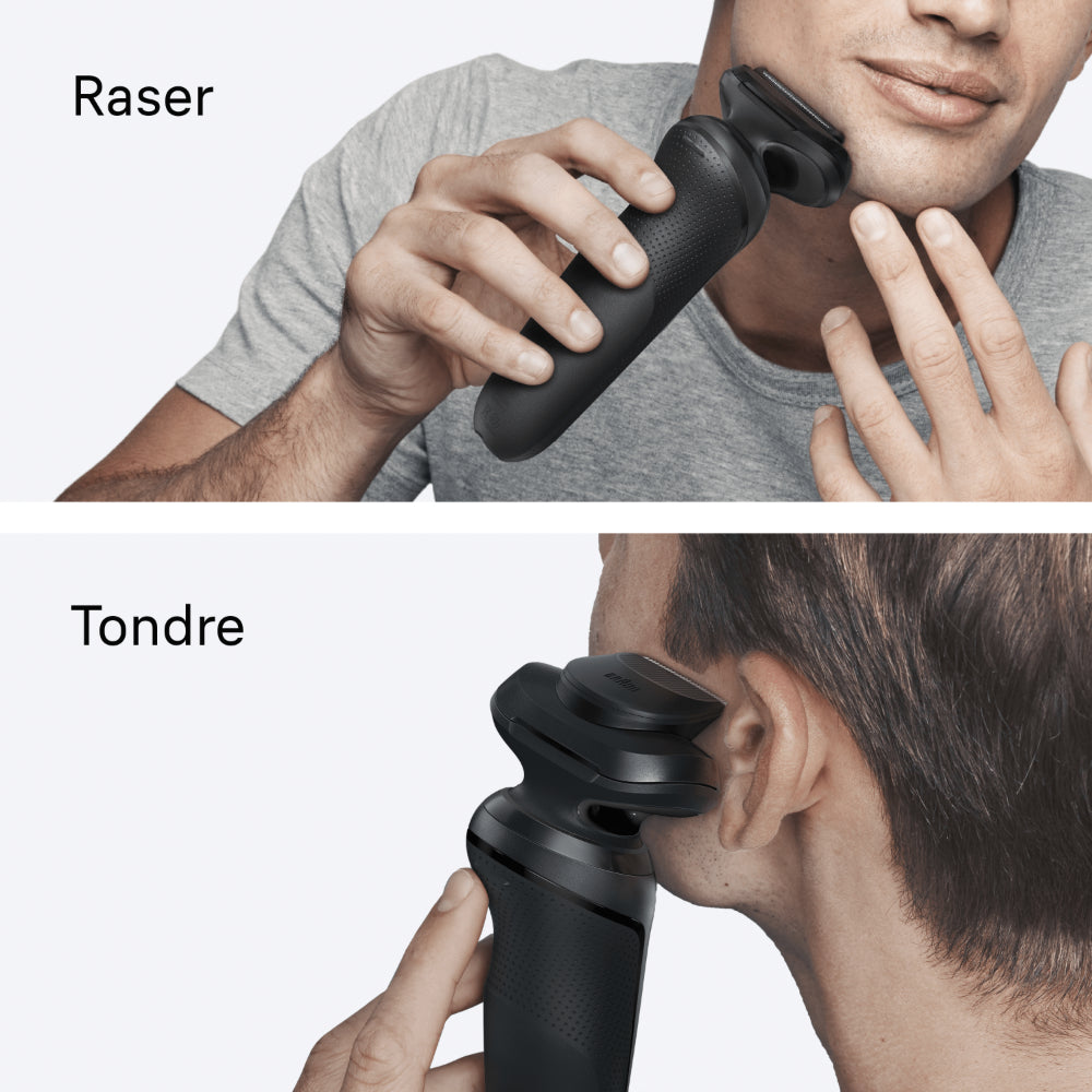 Braun Series 5 52-N1200s - Rasoir Électrique à Grille Rechargeable avec Tondeuse de Précision - 100 % Étanche - Noir