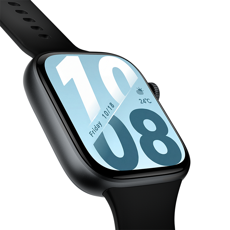 HONOR Watch X5i, 8 Mo + 128 Mo, Noir, Autonomie longue durée de 21 jours, Scanner de santé, Bracelet en silicone