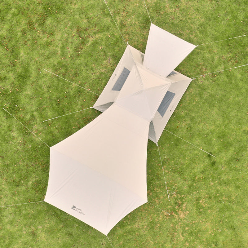 Mobi Garden, Tente de camping automatique à ouverture instantanée 155 avec bâche, occultante et protection UV, installation instantanée, tente pliante, blanc, pour l’extérieur et le pique-nique, installation rapide et sans effort, compacte pour un ra