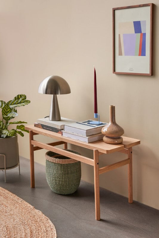 Hübsch Lampe de table Mush Mini Nickel