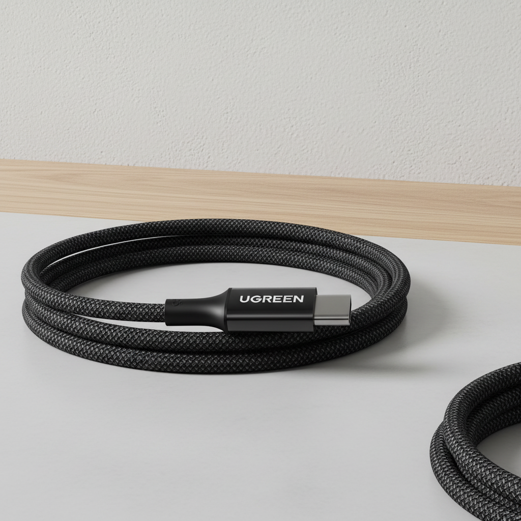 UGREEN Câble USB 2.0 tressé 100 W noir - 1 m