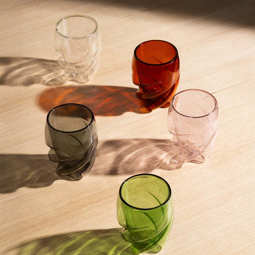 BODUM PAVINA PARIS Set de 6 verres à double paroi 270 ml - Gris transparent