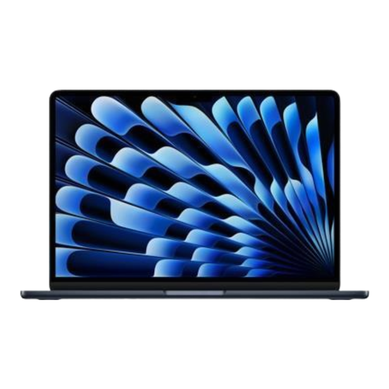 Apple MacBook Air 15" (M4, CPU 10 cœurs, GPU 10 cœurs) avec 24 Go RAM et 512 Go SSD - Minuit, AZERTY