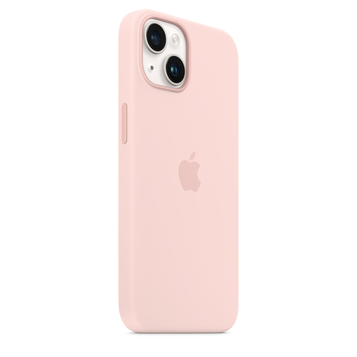 Apple coque en silicone avec MagSafe pour iPhone 14 - Rose craie