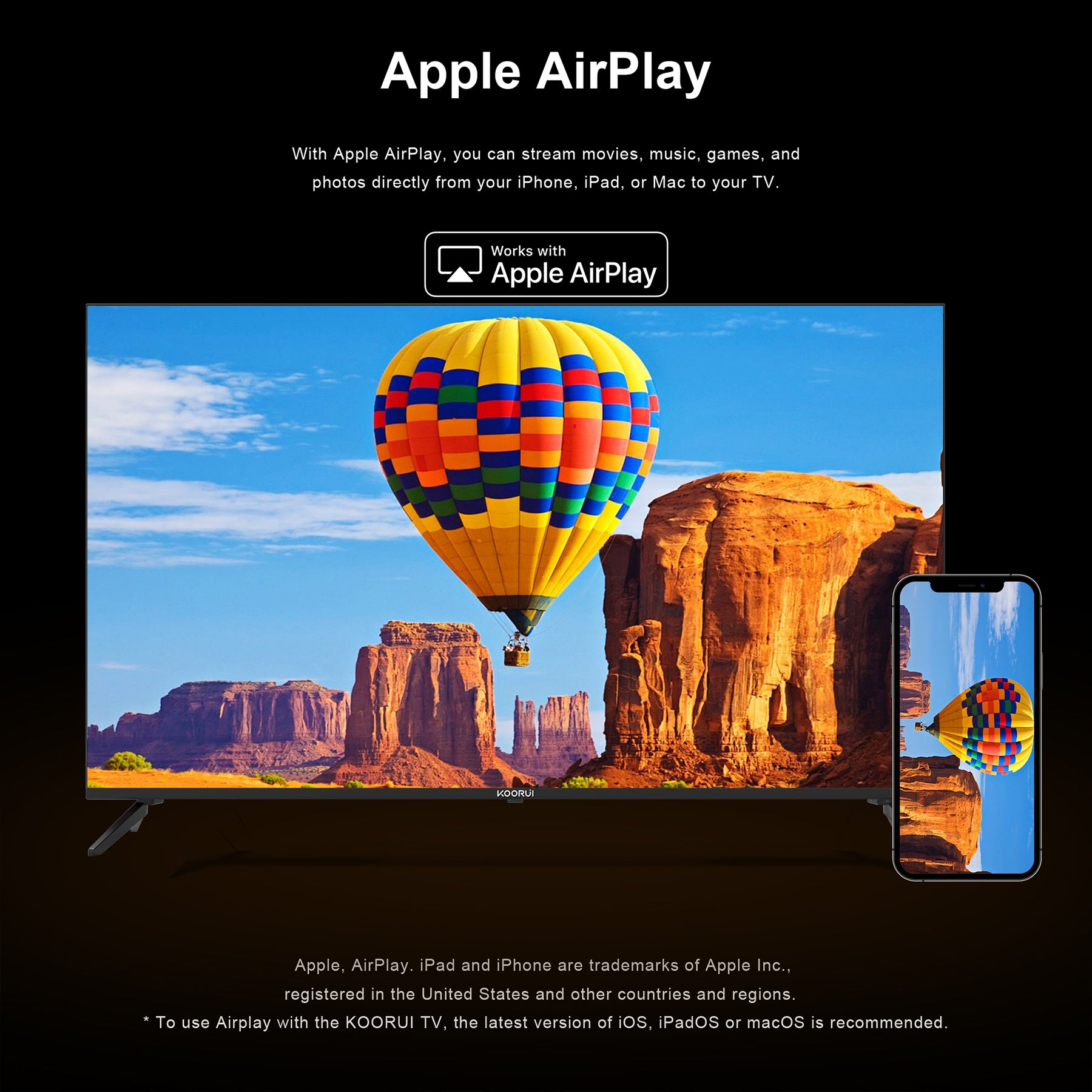 KOORUIK 50Q1UQ-T8, 50 pouces, 4K QLED, TIZEN TV, K50Q1UQ-T8, Son dynamique avec Dolby Audio, Finition métallique haut de gamme