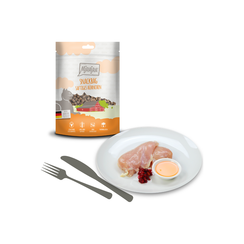 MjAMjAM Friandises pour chat au poulet 125 g