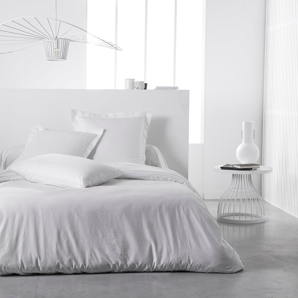 TODAY Essential Drap-housse en coton craie - 140 x 190 cm, profondeur 23 cm