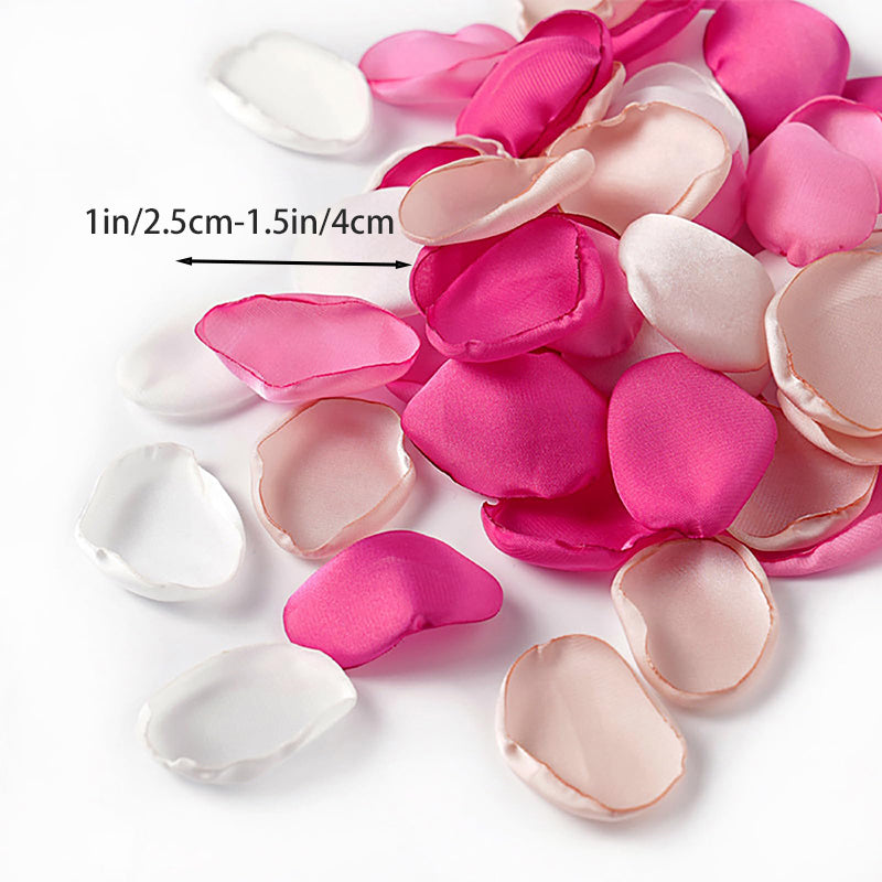 Yuejia 200 Pétales Artificiels Rouges 1.5in, Mélange Cérémonie, Cadeau Invités, Ornement Table