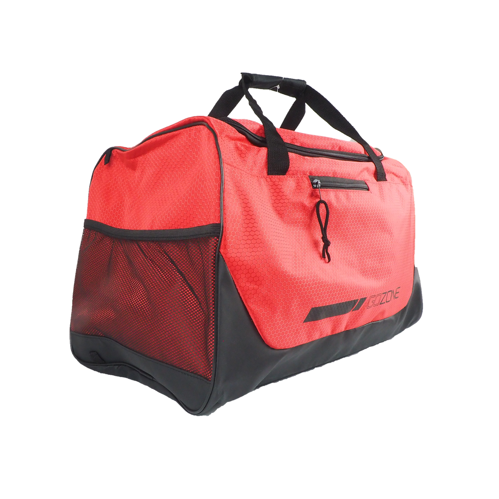 GoZone Sac de sport léger, 100 % polyester durable, Poignée à fermeture auto-agrippante, Poches latérales ouvertes en maille, Léger et durable