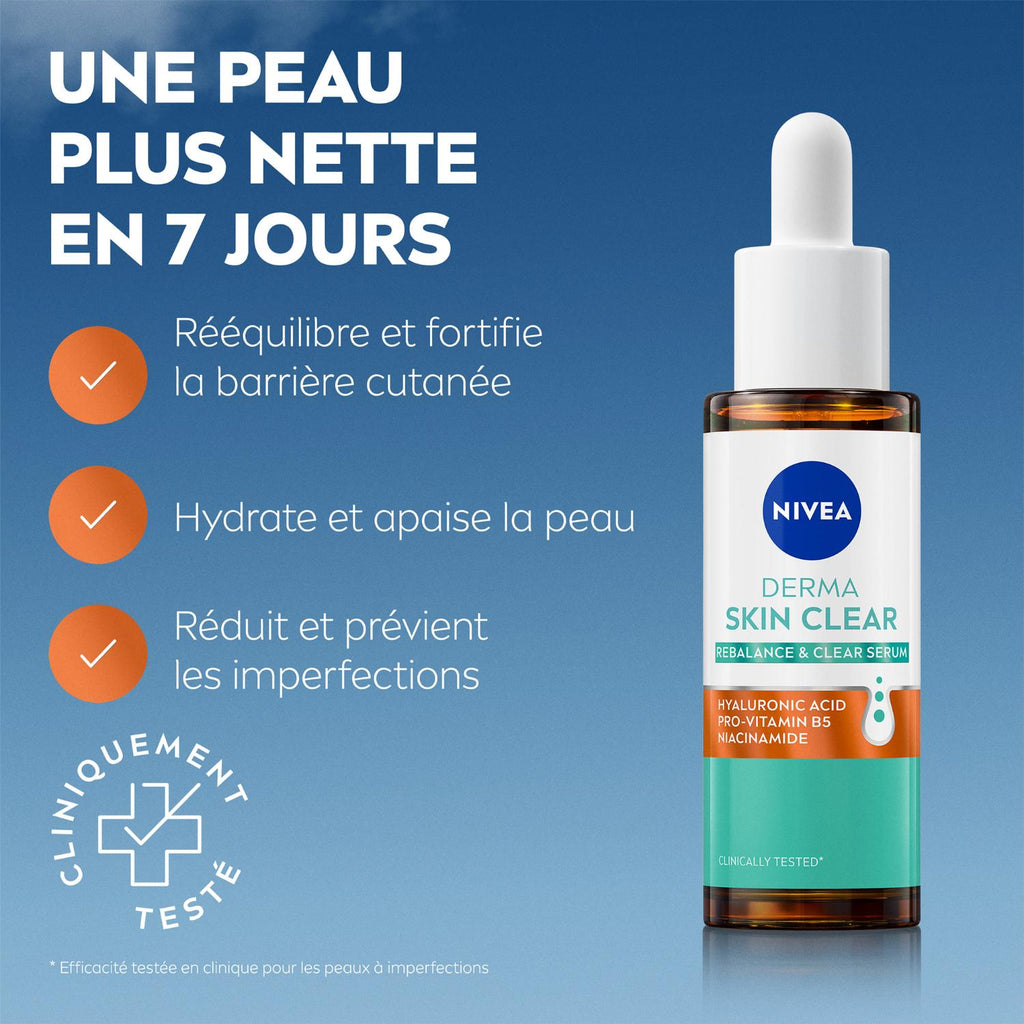 NIVEA Derma Skin Clear Sérum Purifiant Apaisant 30 ml