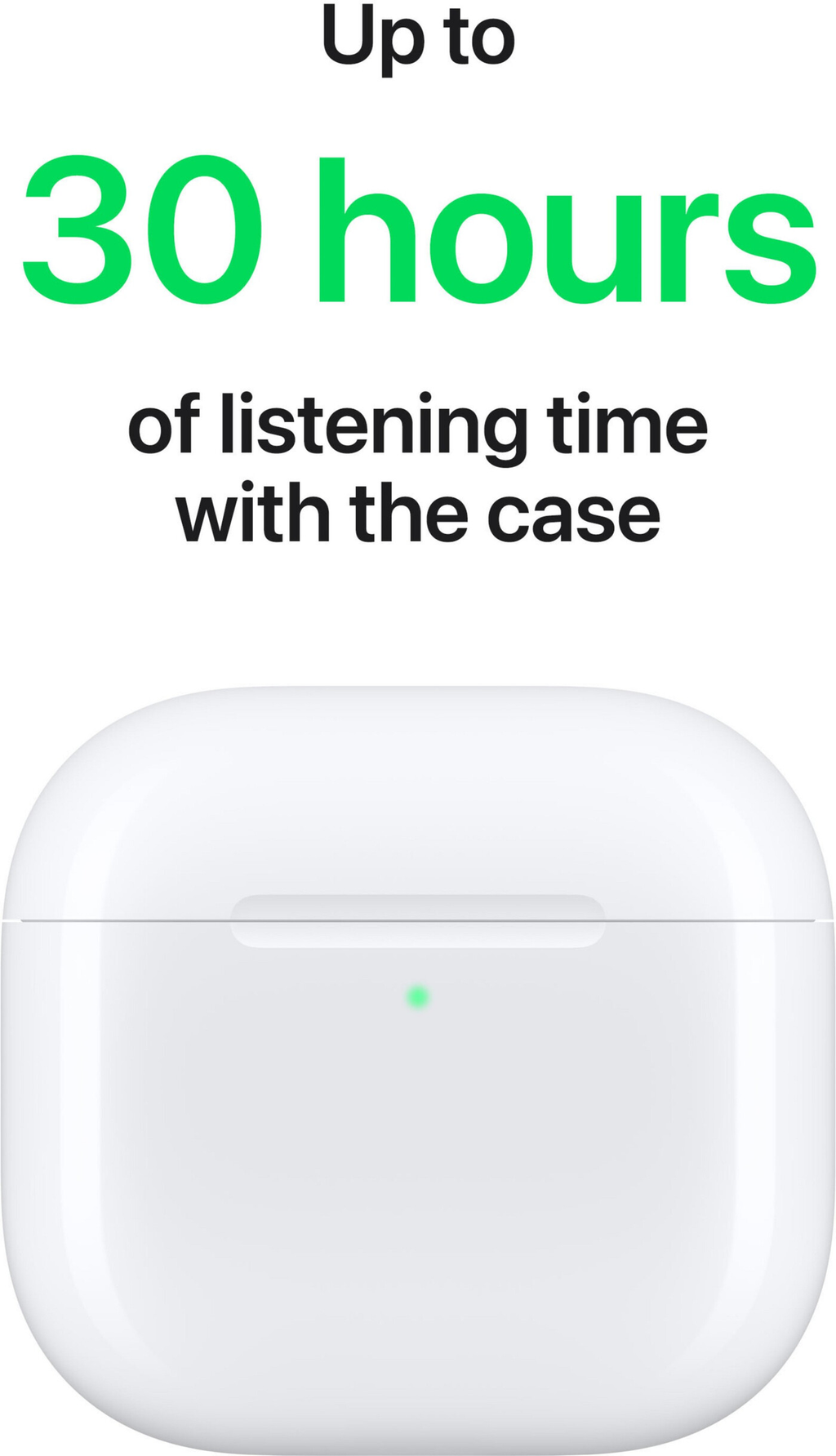 Apple AirPods 4, écouteurs sans fil Bluetooth, résistants à la transpiration et à l'eau, boîtier de charge USB-C, puce H2