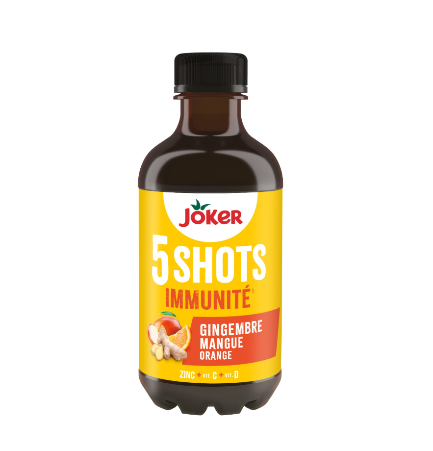 JOKER Boisson Shot Immunité Gingembre Mangue Orange 33cl