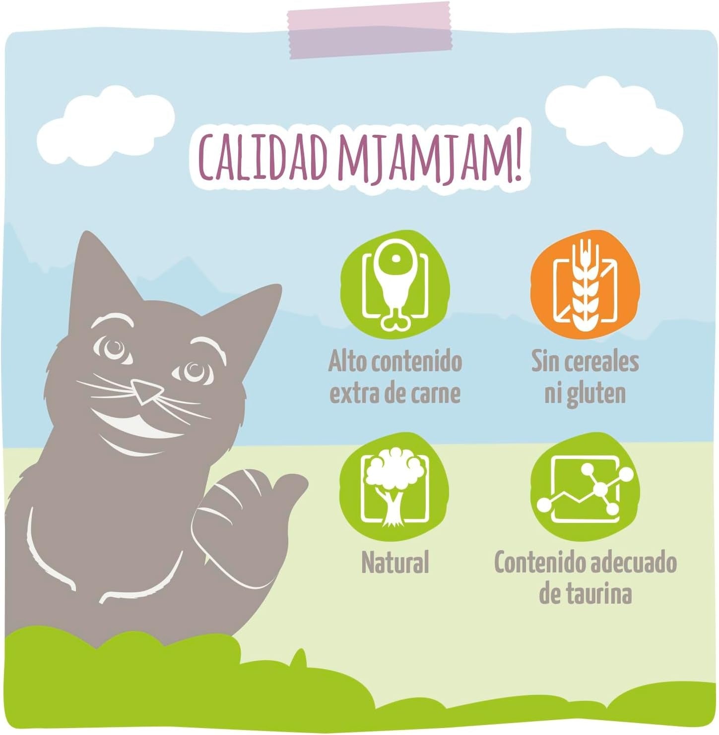 [Peut être servi frais pour l'été] MjAMjAM Nourriture humide culinaire pour chat Jeu canneberge - 400 g x 6
