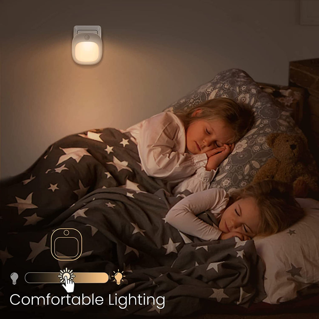 Lichtsinn Pack de 2 veilleuses LED avec capteur de mouvement, 3 températures de couleur, 5 niveaux de dimmulation, LED SMD 1 W, 100-240 V, ABS et métal, pour chambre, chambre à bébé et entrée