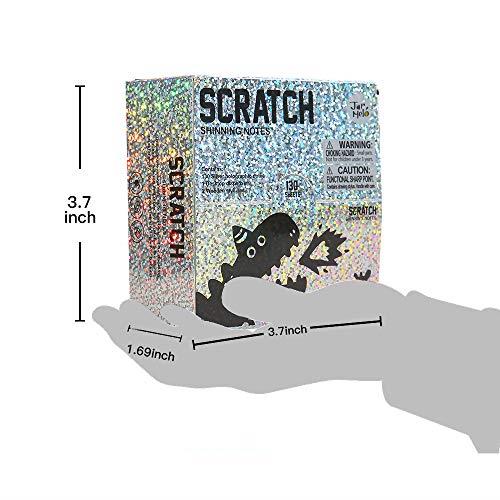Joan Miro (Jar Melo) Kit de notes à gratter - Paillettes holographiques argentées