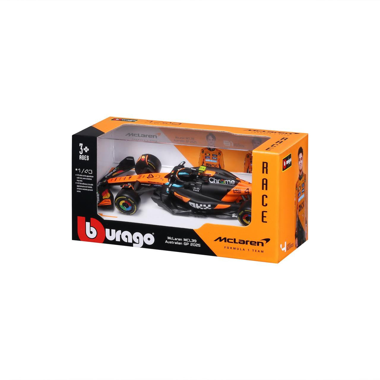 1/43 Bburago Formule 1 McLaren MCL39 Grand Prix d'Australie #Norris