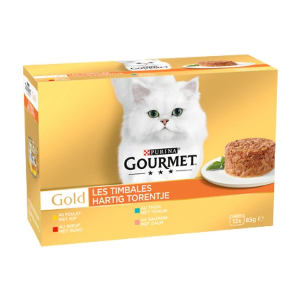 Gourmet Gold Les Timbres Pack variété pour chat - 12 x 85 g