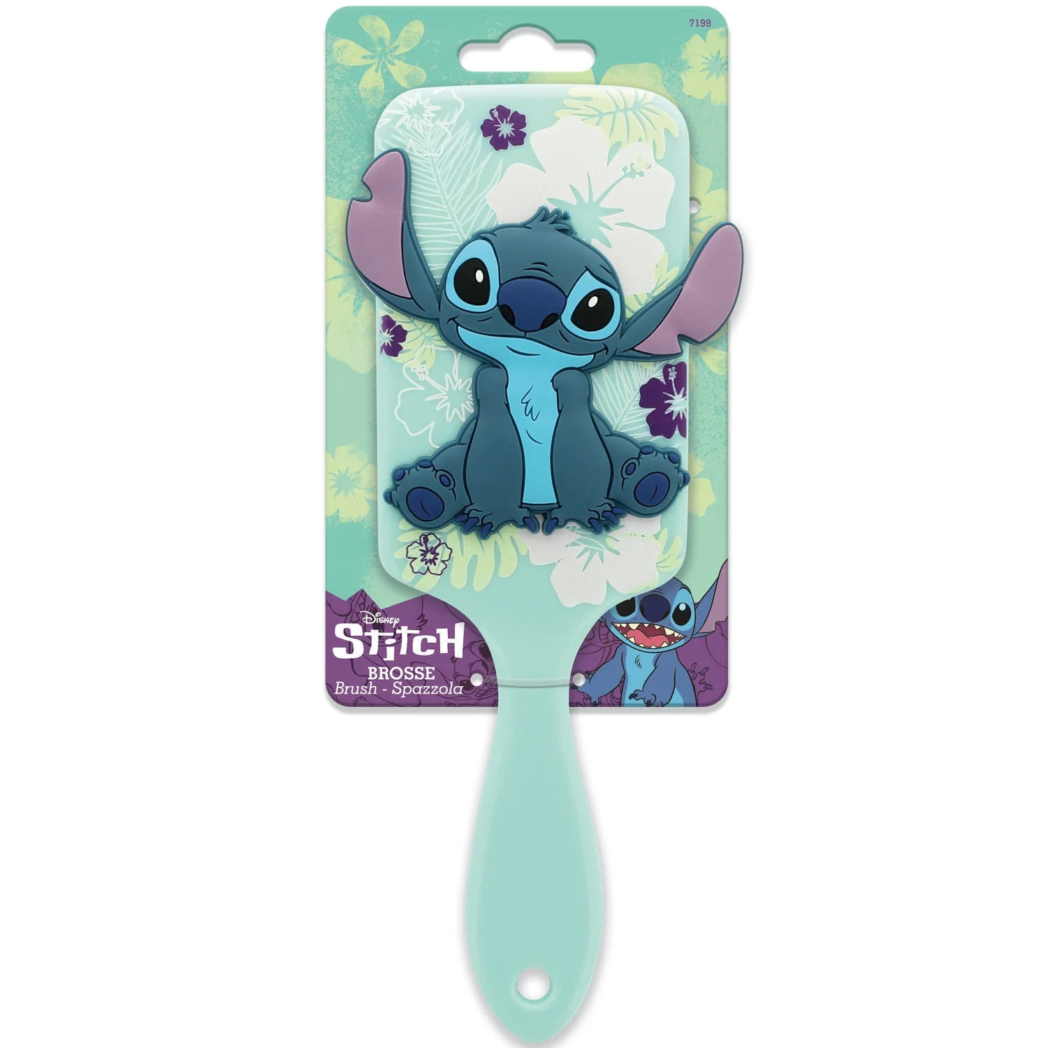 DISNEY Brosse à Cheveux Stitch en Silicone - 1 unité