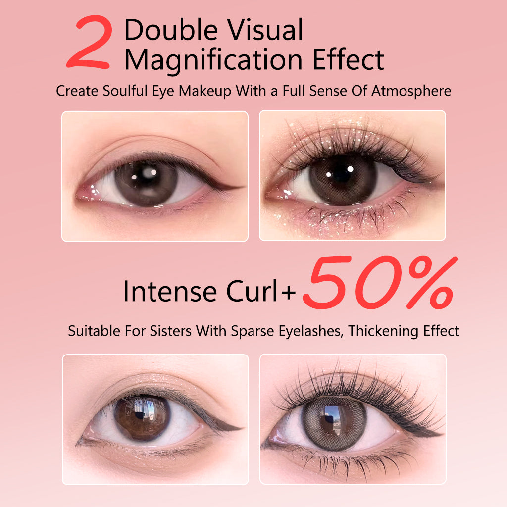 Lvcheryl Coffret Combo Premium pour Faux Cils - 10 Rangées de Faux Cils Auto-Adhésifs DP02