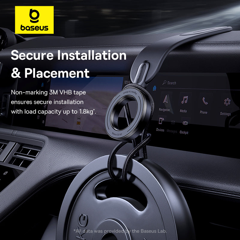 Baseus PrimeTrip C02 Go Support de téléphone magnétique pour voiture - Noir Stellaire