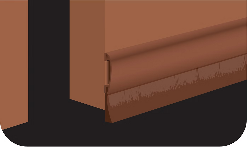3M™Bas de porte sol Irreg à Visser Premium Marron Marron 0,93 m