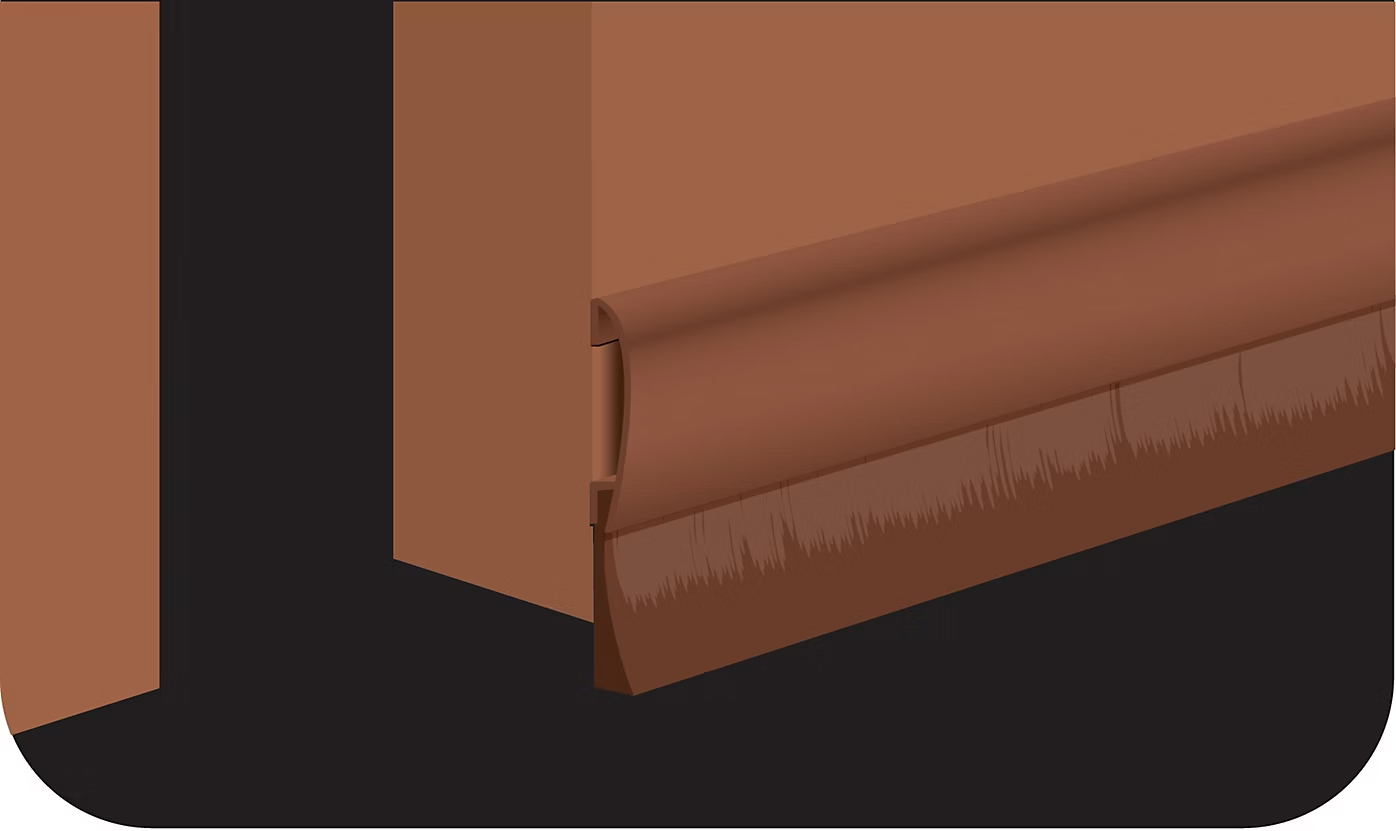 3M™Bas de porte sol Irreg à Visser Premium Marron Marron 0,93 m