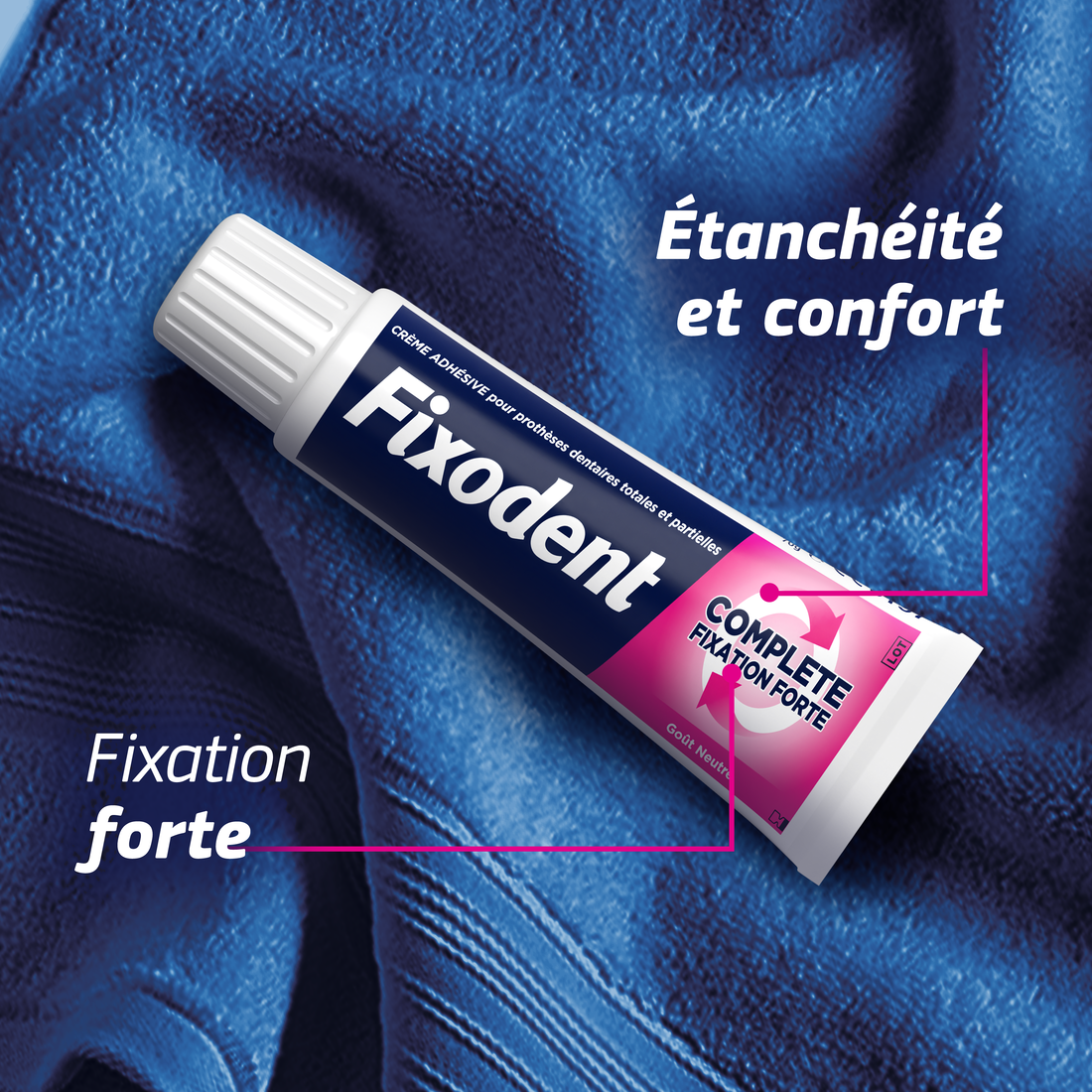 Fixodent Crème fixative neutre 70 g