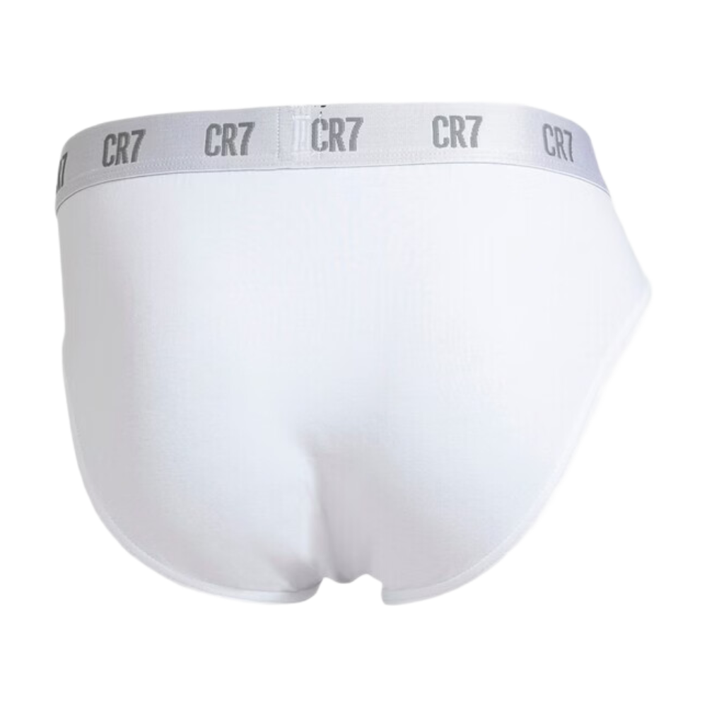CR7 Lot de 3 Slips Blanc
