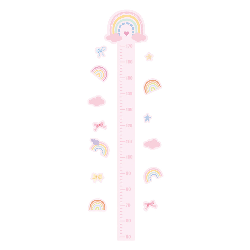 Murgall Autocollant mural toise arc-en-ciel 48 x 143 cm 1 feuille
