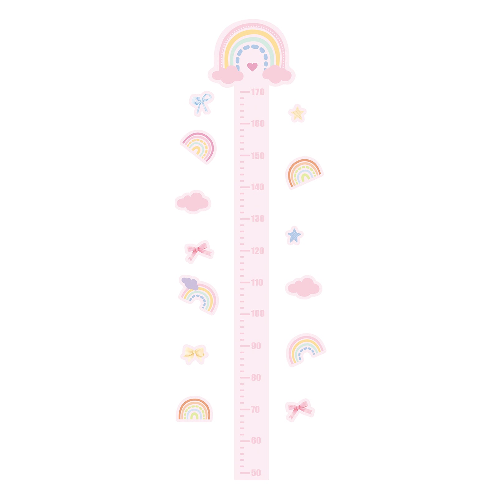 Murgall Autocollant mural toise arc-en-ciel 48 x 143 cm 1 feuille