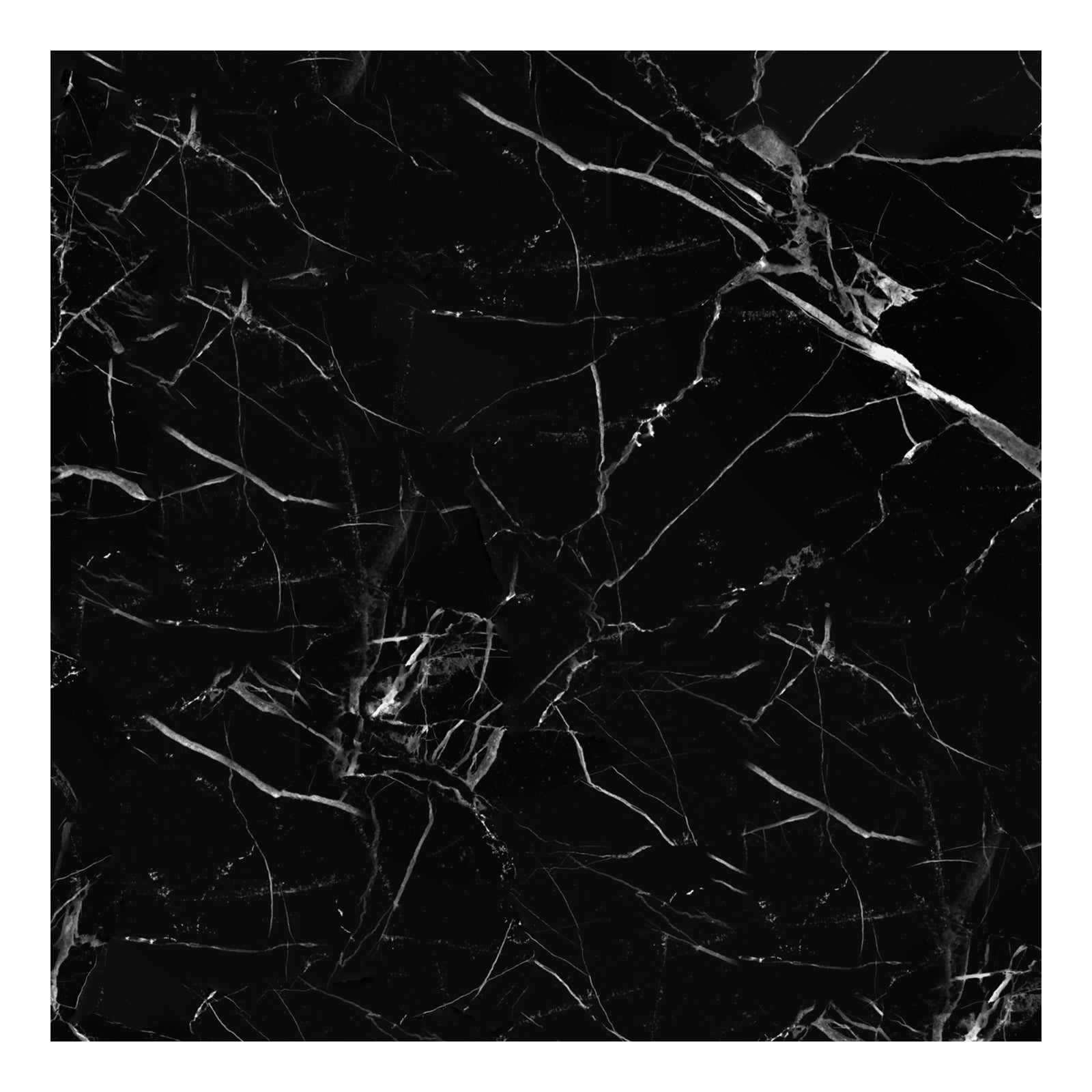 Murgall Rouleau de papier peint adhésif effet marbre veiné noir et blanc - 60 x 508 cm