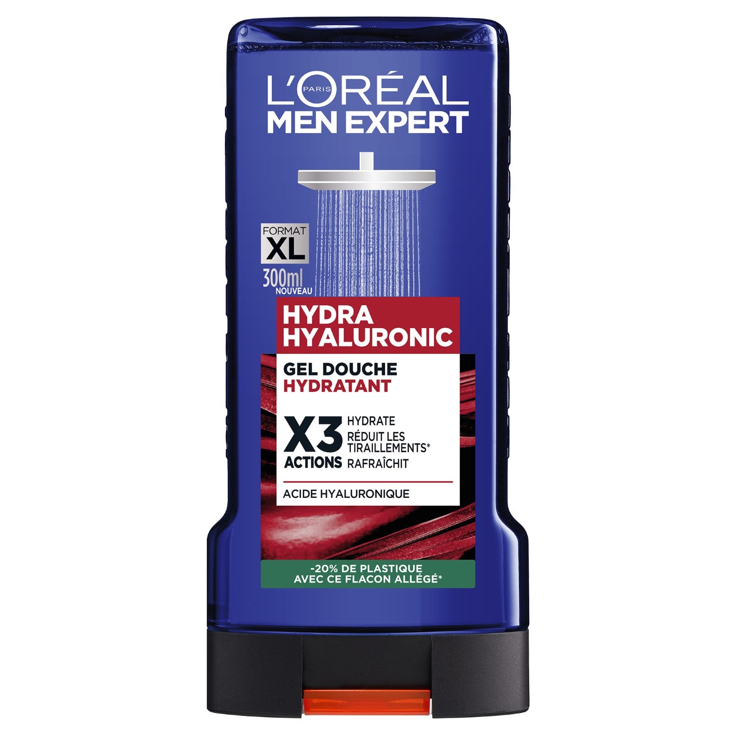 L'Oréal Paris Men Expert Hydra Hyaluronic Gel Douche Rafraîchissant 3 Actions 300ml