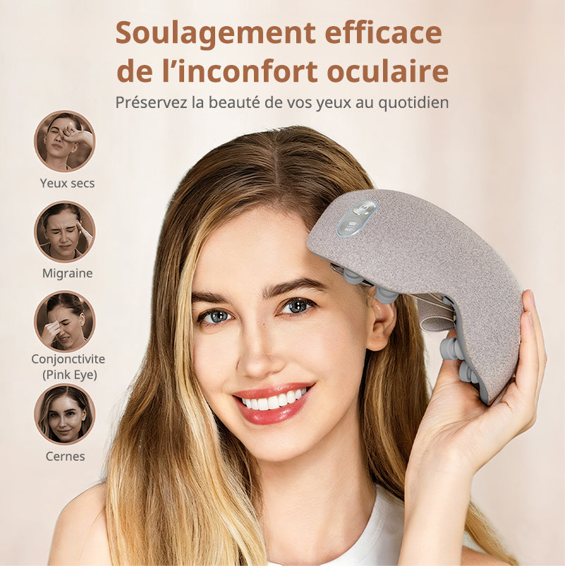 BREO See7 Masseur oculaire chauffant et refroidissant pour les yeux gonflés et soulagement de la fatigue oculaire