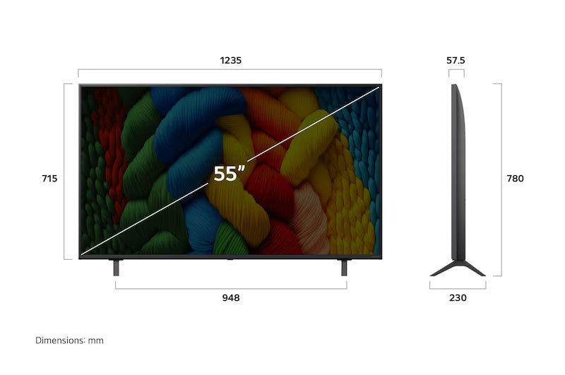 LG NanoCell TV 55NANO81 55" (139 cm) Smart TV 4K