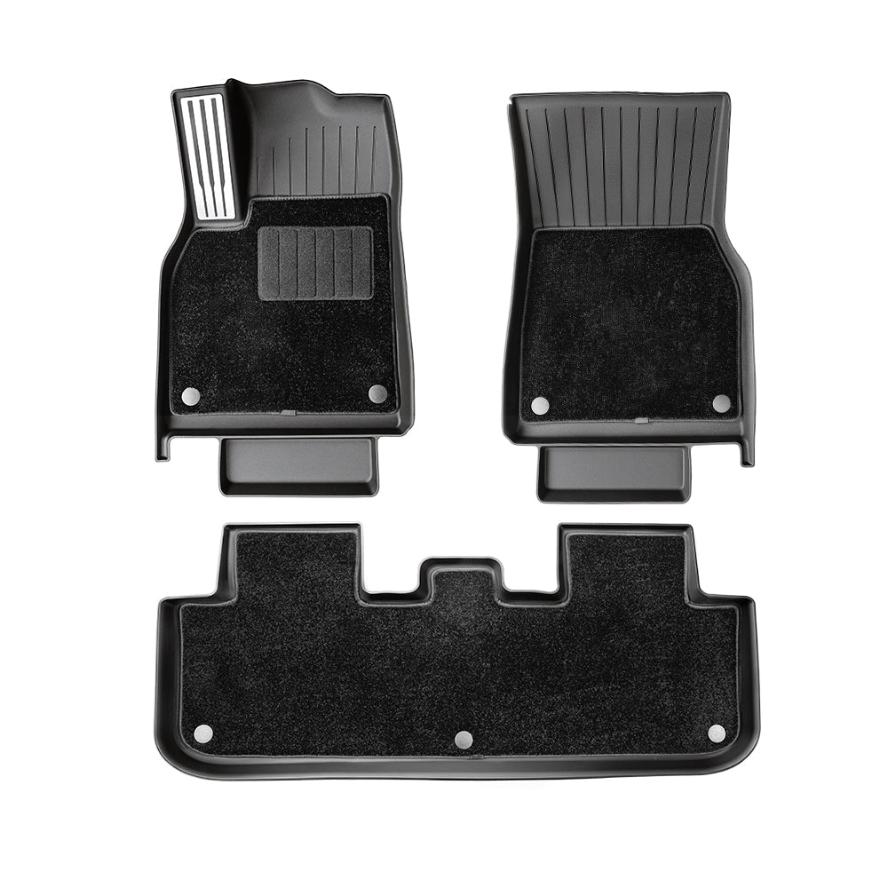 YZ Tapis de sol en TPE avec pédale métallique pour Tesla Model Y Juniper 2025‑2026 Premium et Performance