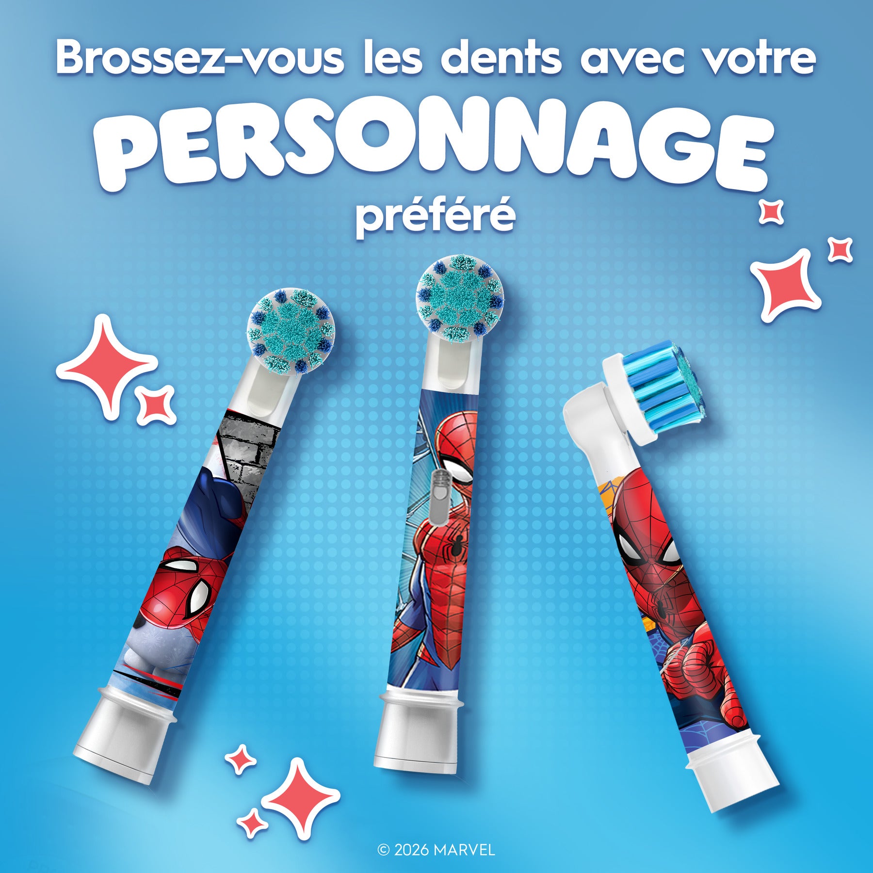Oral-B Têtes de brosse Spider-Man x4