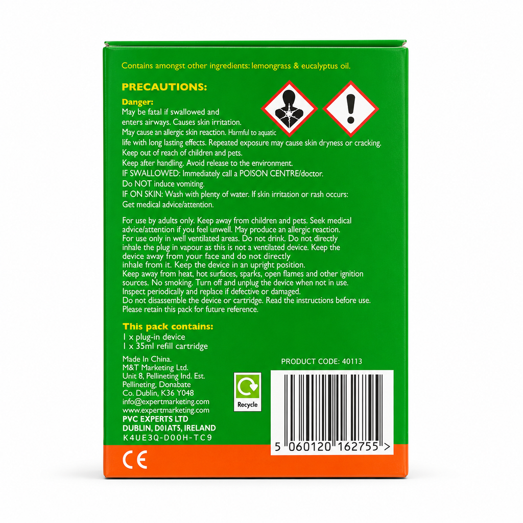 XPEL Diffuseur anti-moustiques et insectes avec recharge de 35 ml