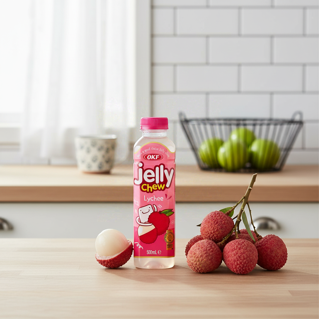 OKF Boisson gélifiée au litchi 500 ml