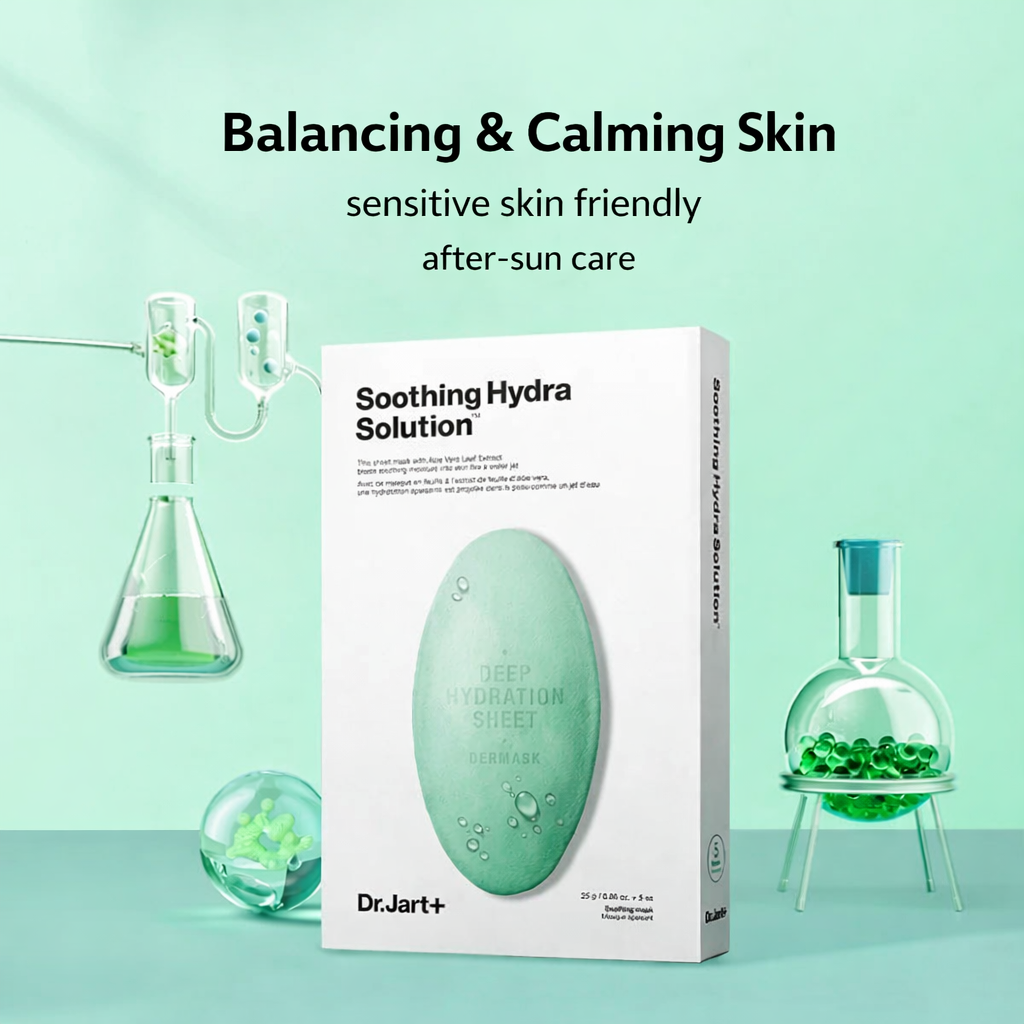 Dr.Jart+ Patch masque hydratant apaisant à l’eau de pilule verte 5 feuilles