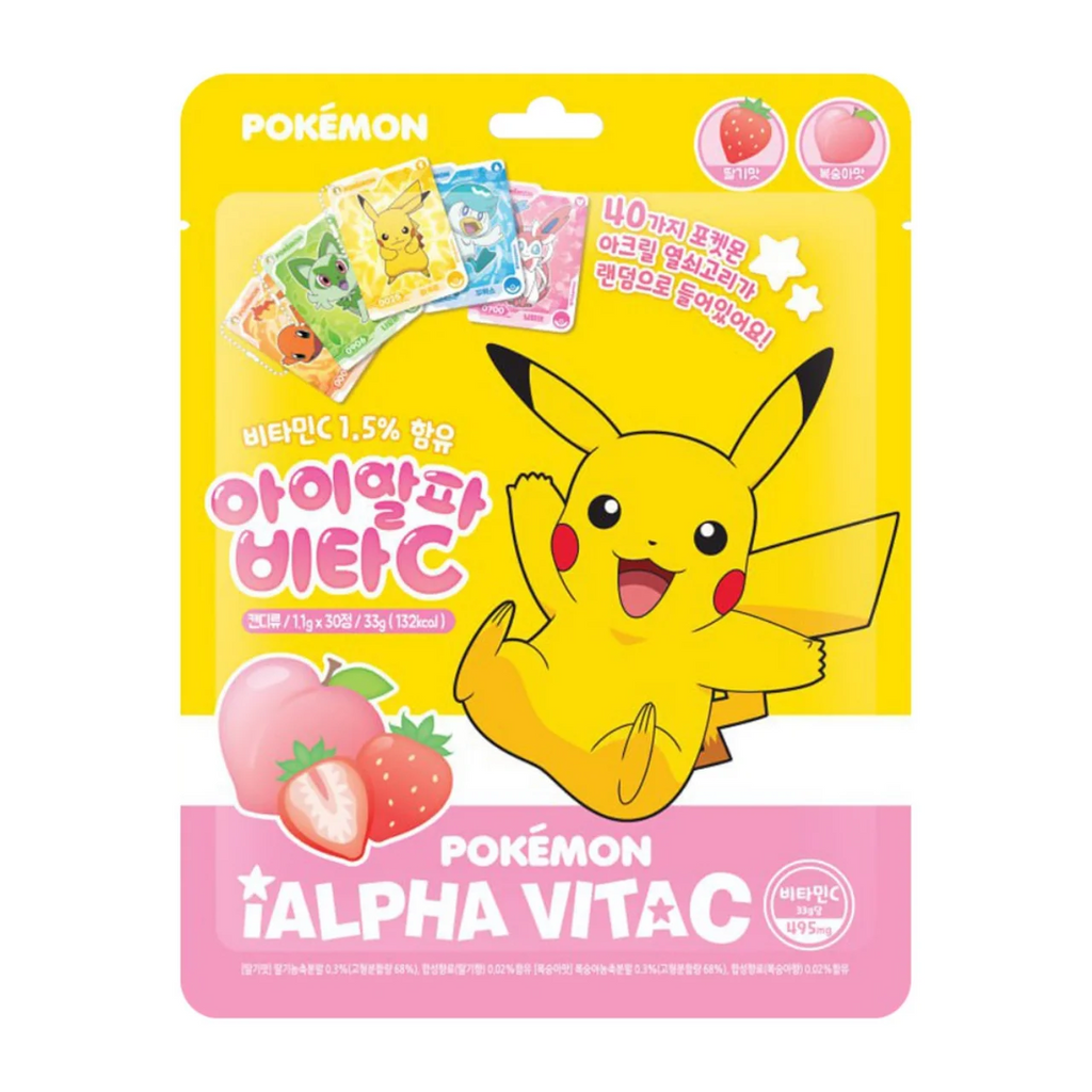 Bonbons sucrés Pokémon I-Alpha à la vitamine C 33 g