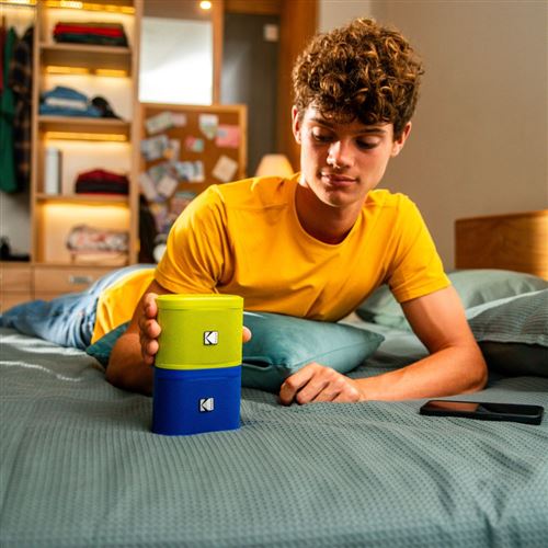 Kodak Soundbrix enceinte Bluetooth jaune