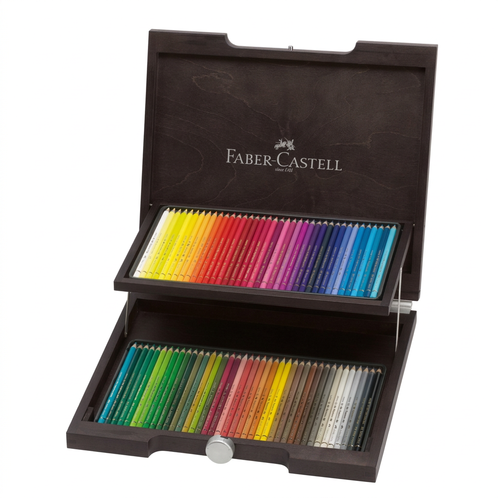 Faber-Castell Albrecht Dürer Set de Crayons Aquarelle 72 Couleurs - Boîte en Bois de Qualité Artiste