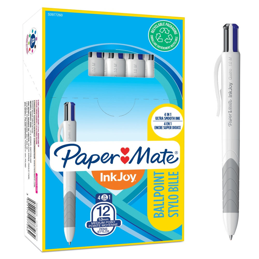 Paper Mate InkJoy Quatro Stylo Bille | Pointe Moyenne