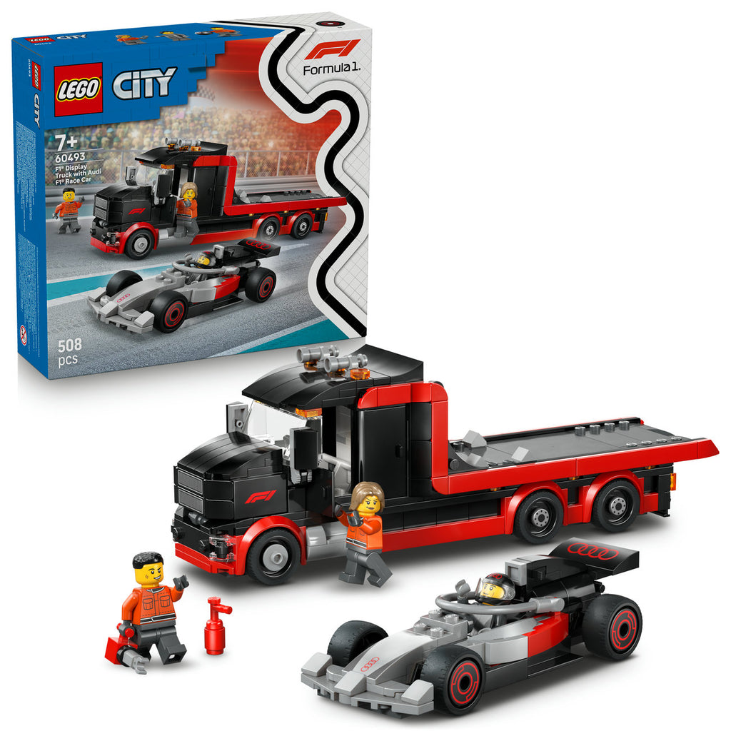 LEGO CITY 60493 Camion de présentation F1® avec voiture de course Audi F1®