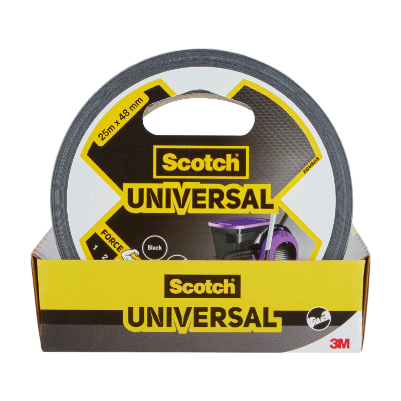 Scotch® Ruban adhésif toilé de réparation universel Noir 25 m x 48 mm