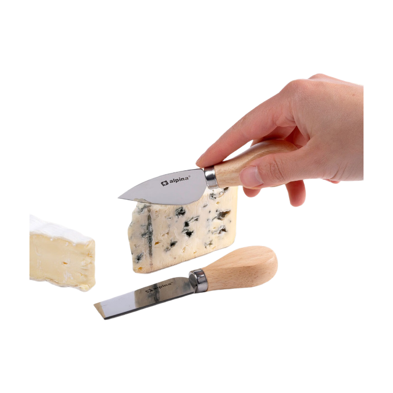 Alpina Lot de 2 couteaux à fromage