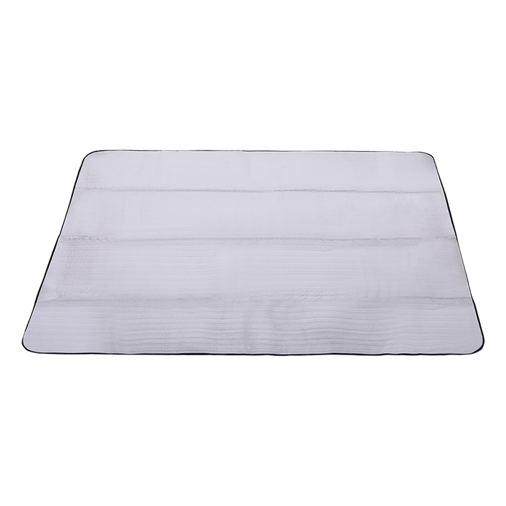 Mobi Garden, tapis d’isolation imperméable en aluminium double face, tapis de sol de camping extra épais, tapis de tente pour pique-nique et plage, couleur argentée, surface imperméable et résistante aux taches pour un nettoyage et un entretien sans