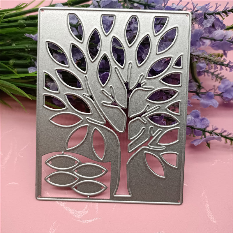 WhereHike Matrices de découpe en métal branches et feuilles pour kit de création de cartes gaufrage papier découpes de papier gaufré pochoirs pour machine de scrapbooking