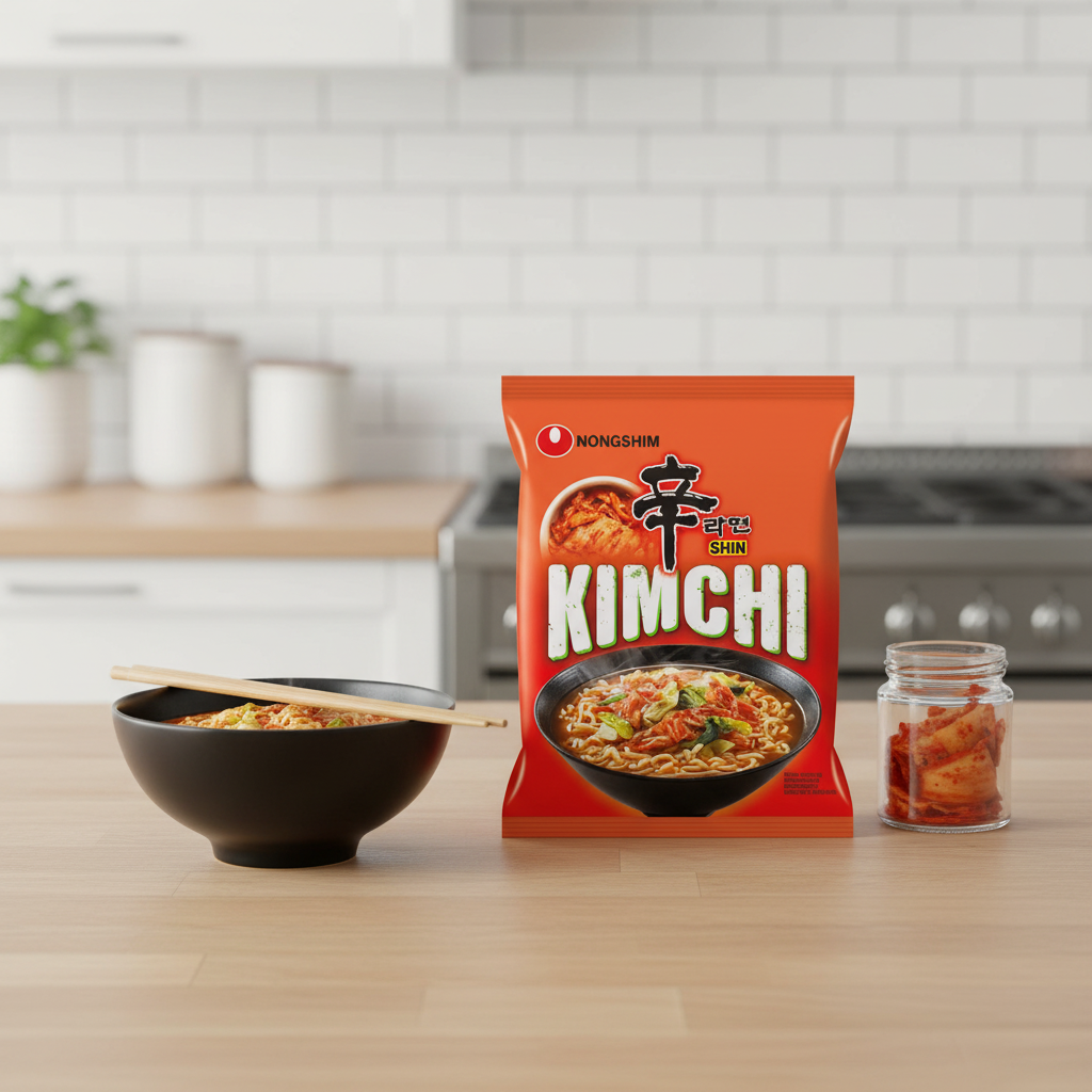 Nongshim Kimchi Ramyun 120 g (Nouvel emballage)