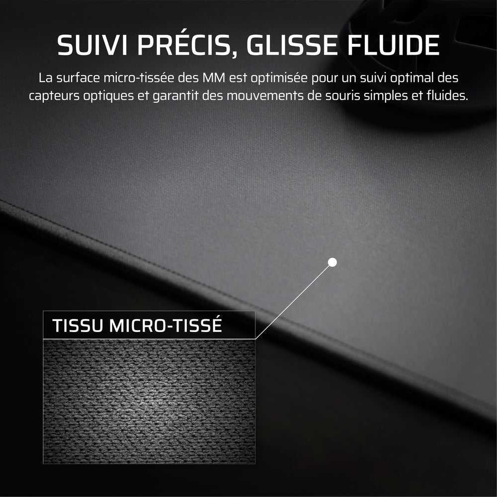 Corsair MM Tapis de Souris Gaming Tissu 45x40 cm Surface Lisse - gris